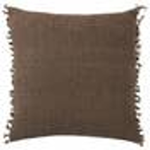 Jaipur Living Majere JEM05 Handmade Solid Brown Pillow