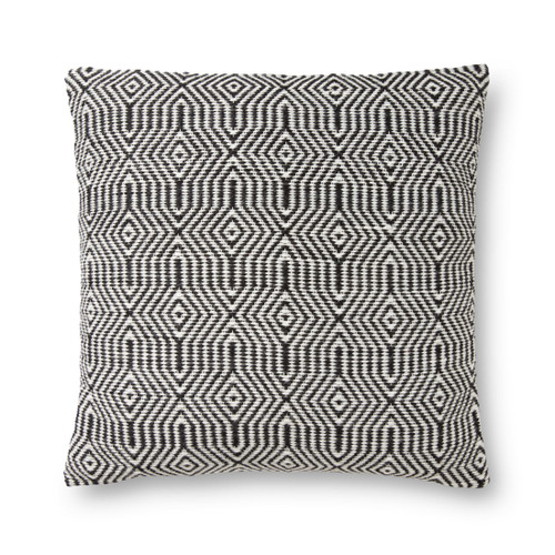 Loloi Pillows P0339 Black White Pillow