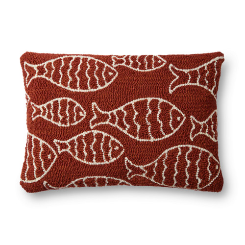 Loloi Pillows P0908 Red Pillow