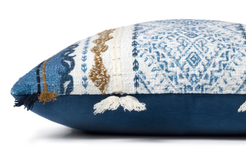 Loloi Pillows P0930 Blue Natural Pillow