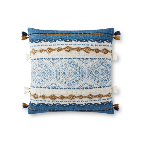 Loloi Pillows P0930 Blue Natural Pillow