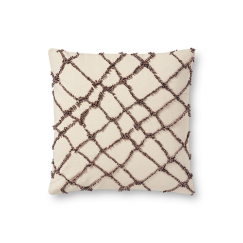 Loloi Pillows PLL0043 Ivory Black Pillow