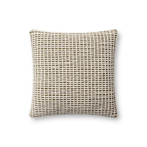 Loloi Pillows PLL0119 Green Ivory Pillow