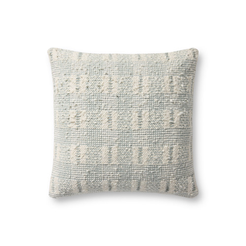 Loloi PLL0185 Ivory Blue Pillow