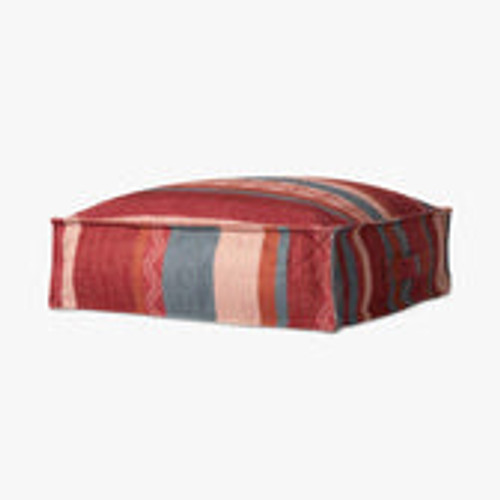 Loloi Poufs PF0014 Red Pink Pouf