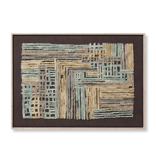 Loloi Bisect BISEC Blue Gold Wall Art