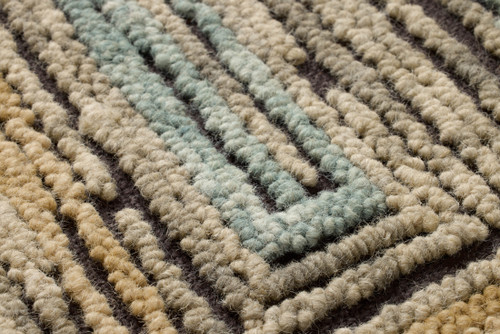 Loloi Midpoint MIDPO Gold Blue Wall Art