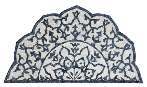LR Home Bella Rose 21709 Blue Ivory Rug