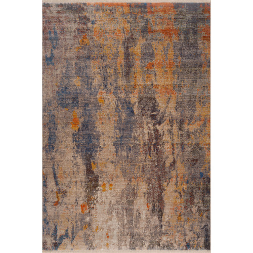 LR Home Holi 81774 Gray Beige Blue Yellow Multi Rug