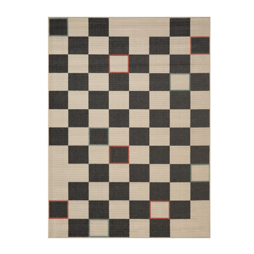 LR Home Mapa 82500 Black Ivory Rug