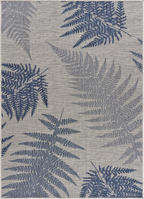 LR Home Sanibel 81648 Navy Gray Rug