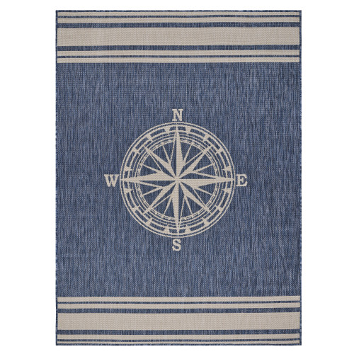 LR Home Seaside 81871 Navy White Rug