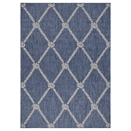 LR Home Seaside 81875 Navy White Rug
