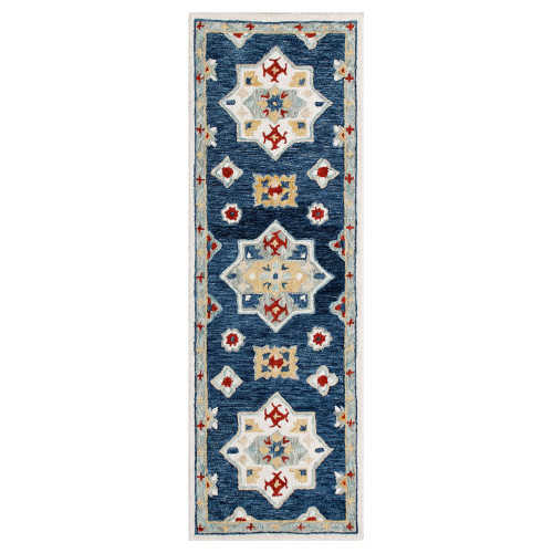 LR Home Rugs Ariel 22146 Blue Multi Rug