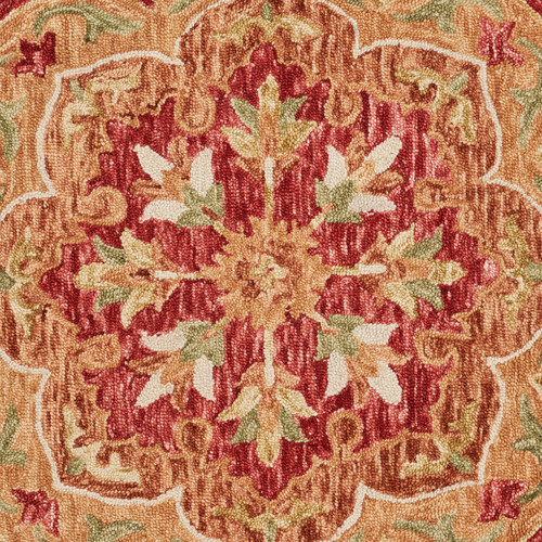 LR Home Sinuous 54110 Red Multi Rug