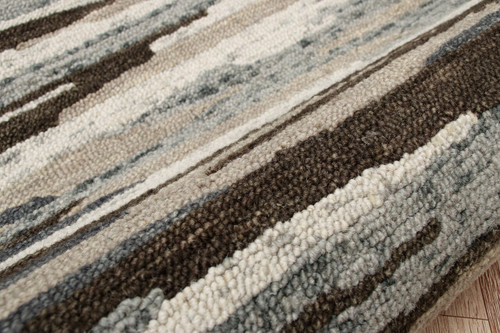 LR Home Sinuous 54121 Gray Brown Tan Rug
