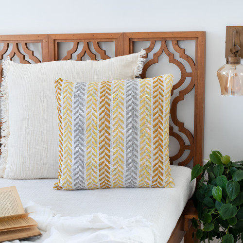 LR Home Altair 07252 Yellow Pillow