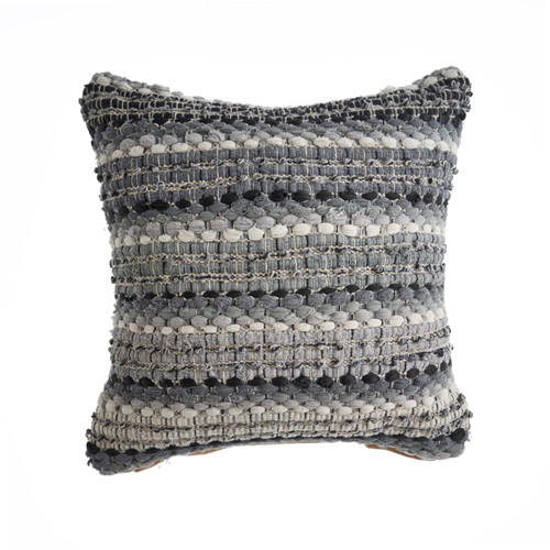 LR Home Coil 07358 Black Gray Pillow