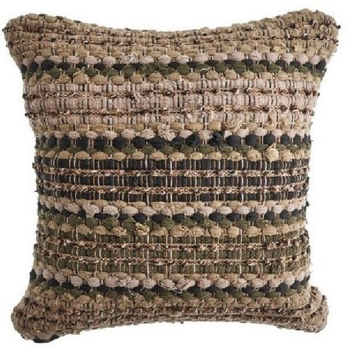 LR Home Coil 07359 Beige Brown Pillow