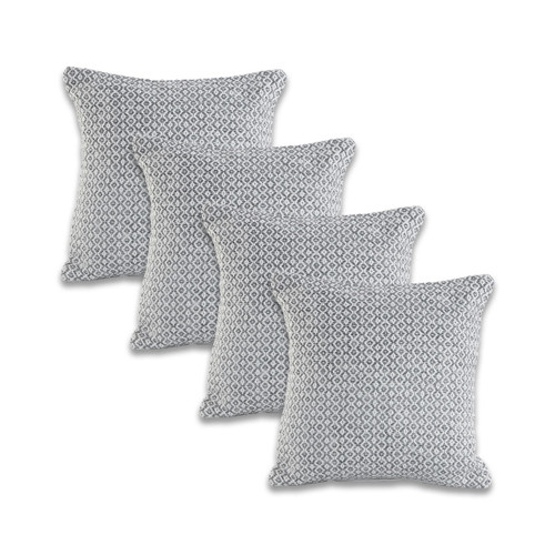 LR Home Insignia 07399 Gray White Pillow