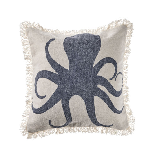 LR Home Seashore 07480 Vintage Indigo Pillow