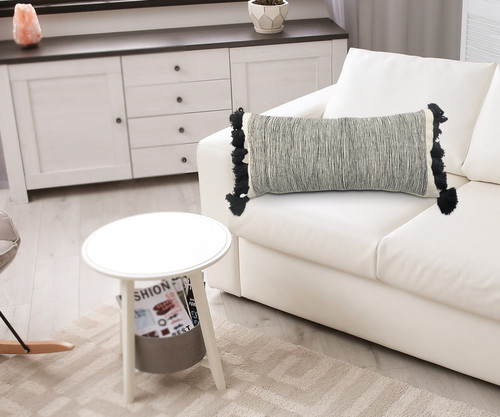 LR Home Elevate 07502 White Black Pillow