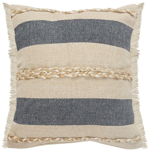 LR Home Cape Cod 07639 Blue Beige Pillow