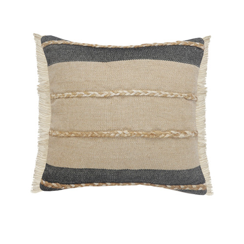 LR Home Cape Cod 07640 Black Beige Pillow