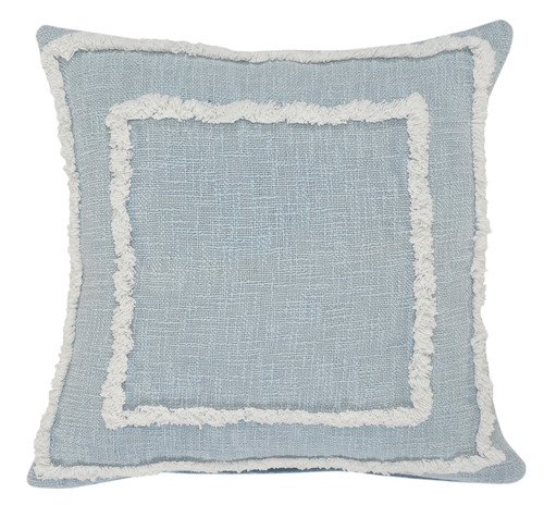 LR Home Rory 07690 Sky Blue White Pillow