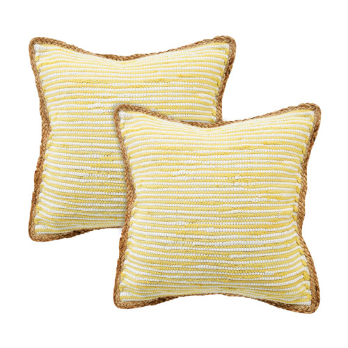 LR Home Riley 07764 Yellow Pillow