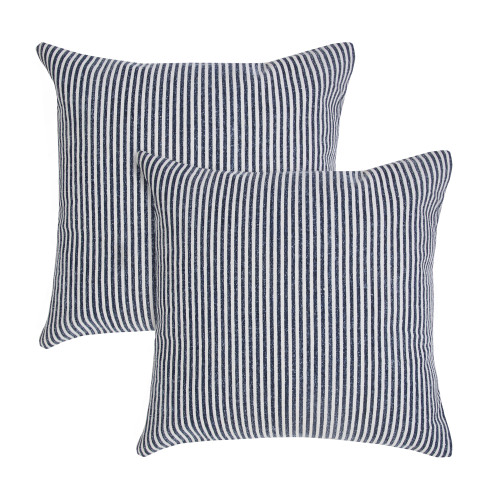 LR Home Insignia 07807 Blue White Pillow