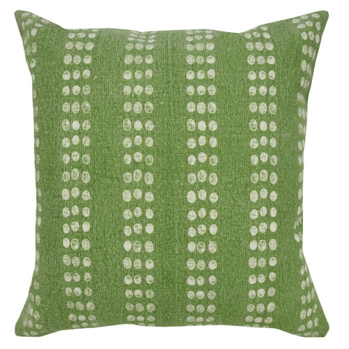 LR Home Jubilee 07819 Peridot Green White Pillow