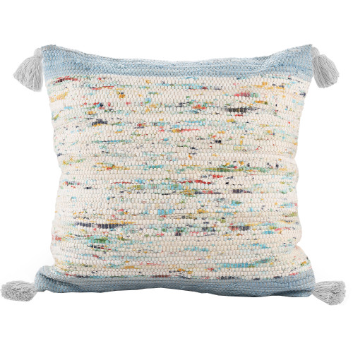 LR Home Revive 07963 Eggshell Blue Multi Pillow