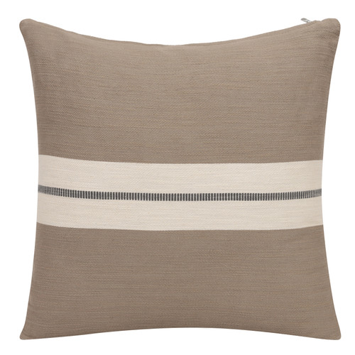 LR Home Wilmington 08505 Taupe Dark Gray Pillow