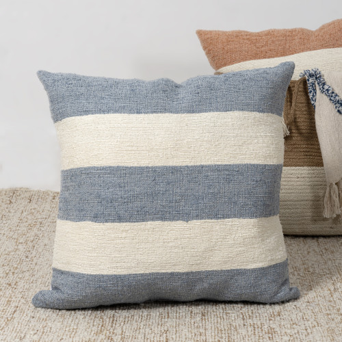 LR Home Horizon 08861 Blue Ivory Pillow