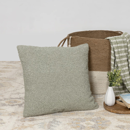 LR Home Boucle 08883 Green Pillow