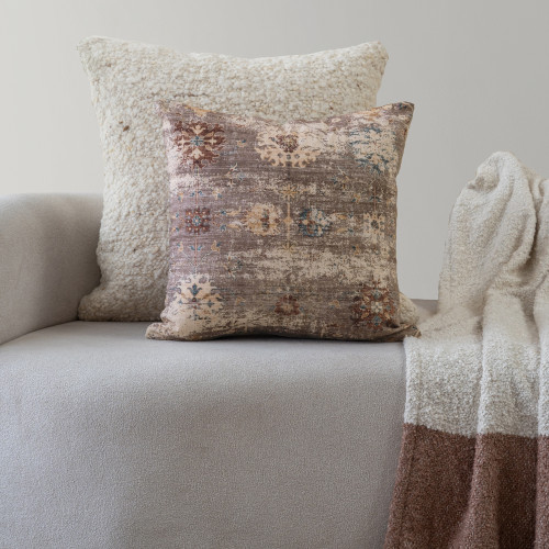 LR Home Taj 08899 Taupe Pillow