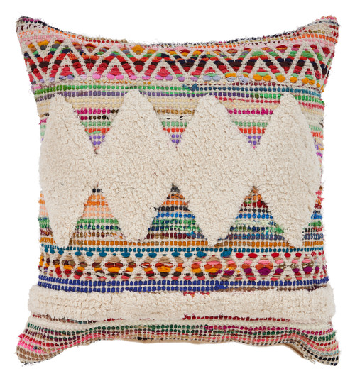 LR Home Chindi 7342 Multicolor Natural Pillow