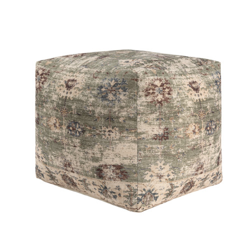 LR Home Taj 34288 Sage Green Pouf