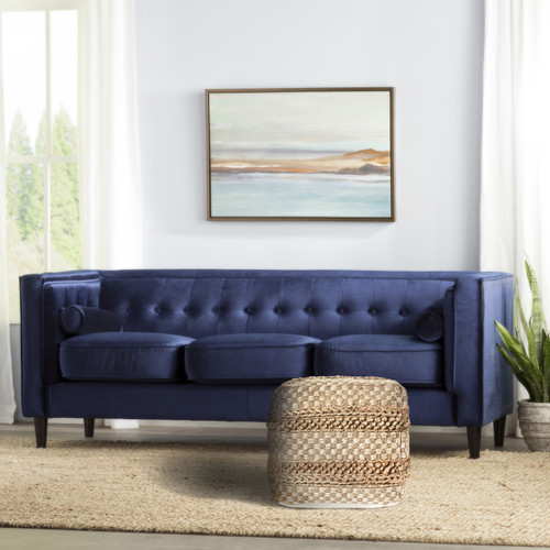 LR Home Spruce 99759 Natural Off-white Pouf