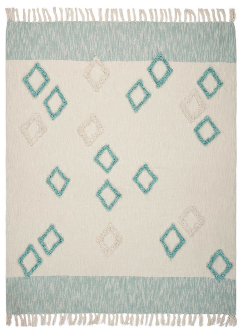 LR Home Diamond 80142 Sky Blue Throw