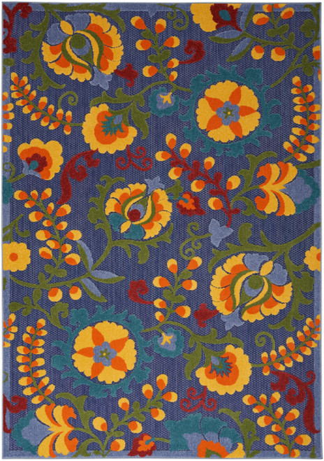 Nourison Aloha ALH17 Navy Multicolor Rug
