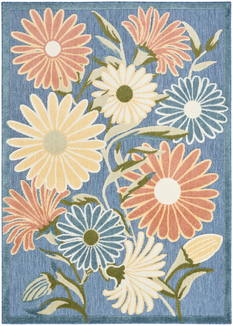 Nourison Aloha ALH33 Blue Sage Rug