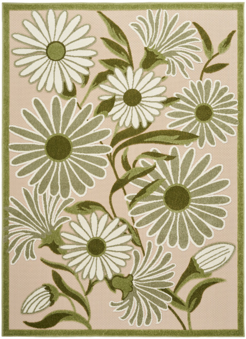 Nourison Aloha ALH33 Ivory Green Rug