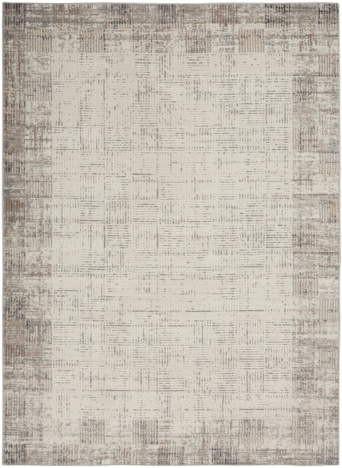Nourison Elation ETN05 Ivory Grey Rug