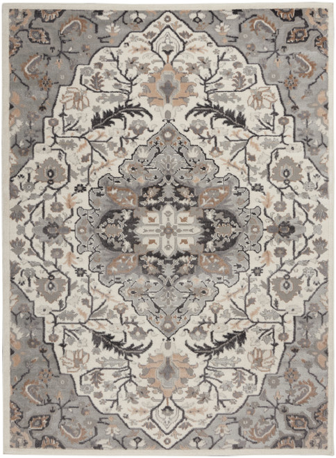Nourison Elation ETN09 Ivory Grey Rug