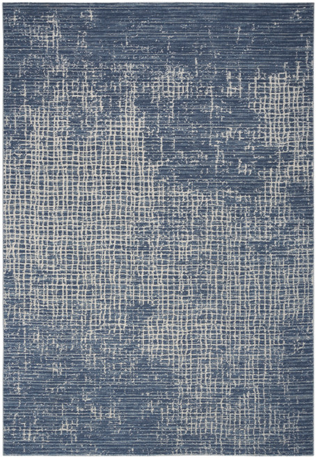 Nourison Lillian LIL02 Navy Ivory Rug