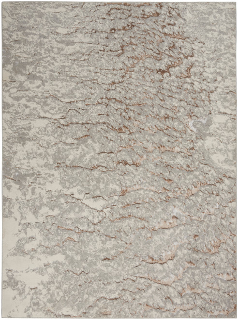 Nourison Glow MTL02 Grey Mocha Rug