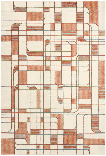 Nourison Nordic NRC17 Ivory Rust Rug