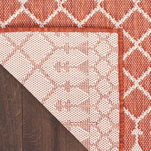 Nourison Positano POS02 Terracotta Rug
